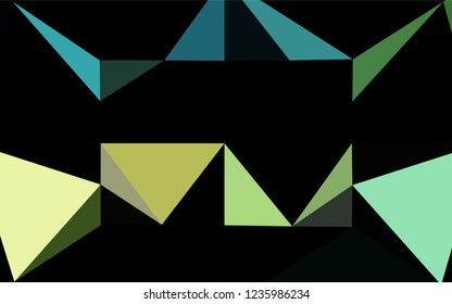 Light Blue, Yellow vector blurry hexagon template. Colorful abstract illustration with gradient. The best triangular design for your business.