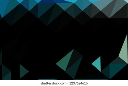 Light Blue, Yellow vector blurry triangle pattern. A sample with polygonal shapes. Elegant pattern for a brand book.