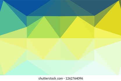 Light Blue, Yellow vector blurry hexagon pattern. Shining colored illustration in a Brand new style. Brand new design for your business.