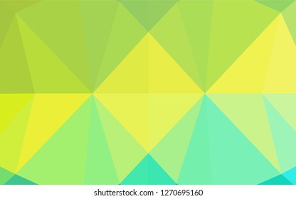 Light Blue, Yellow vector blurry hexagon texture. A sample with polygonal shapes. A completely new template for your business design.