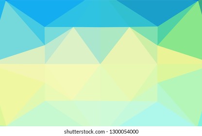 Light Blue, Yellow vector blurry hexagon pattern. Brand new colored illustration in blurry style with gradient. The completely new template can be used for your brand book.