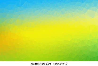 Light Blue, Yellow vector blurry triangle texture. Colorful abstract illustration with gradient. The best triangular design for your business.