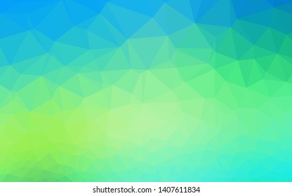 Light Blue, Yellow vector blurry triangle pattern. Shining colored illustration in a Brand new style. Brand new design for your business.