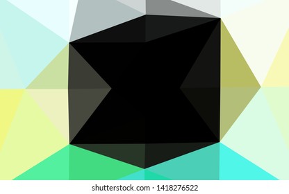Light Blue, Yellow vector blurry triangle texture. Shining colored illustration in a Brand new style. Template for your brand book.
