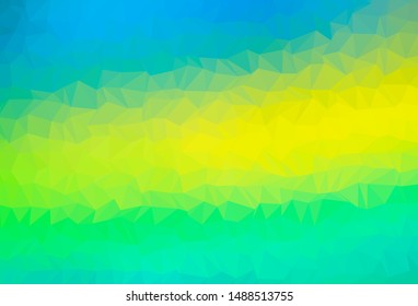 Light Blue, Yellow vector blurry triangle texture. Colorful illustration in abstract style with gradient. Polygonal design for your web site.