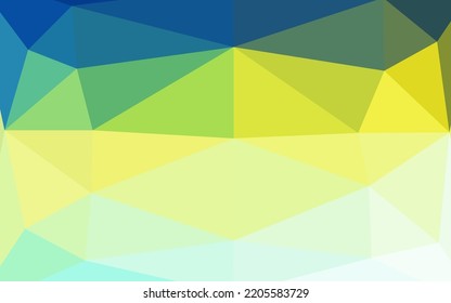 Azul claro, textura de triángulo borrosa vector amarillo. Ilustración brillante, que consiste en triángulos. Nueva textura para tu diseño.
