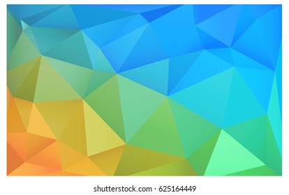 Light Blue, Yellow vector blurry triangle background design. Geometric background in Origami style with gradient. 