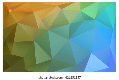 Light Blue, Yellow vector blurry triangle background design. Geometric background in Origami style with gradient. 