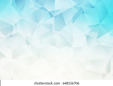 Light Blue, Yellow vector blurry triangle pattern. Shining illustration, which consist of triangles. The completely new template can be used for your brand book.