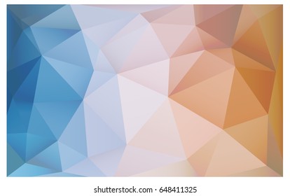 Light Blue, Yellow vector blurry triangle background design. Geometric background in Origami style with gradient. 