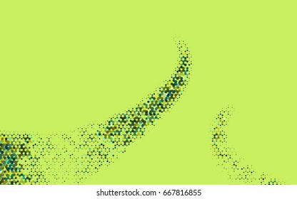 Light Blue, Yellow vector blurry hexagon background design. Geometric background in Origami style with gradient. 