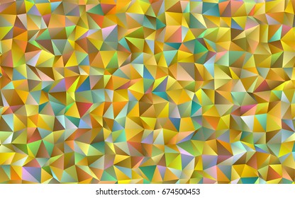 Light Blue, Yellow vector blurry triangle background. Creative geometric illustration in Origami style with gradient. The textured pattern can be used for background.