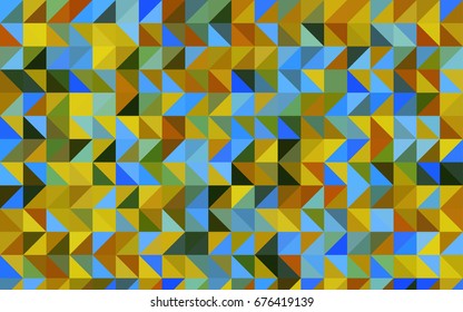 Light Blue, Yellow vector blurry triangle background. A vague abstract illustration with gradient. A completely new design for your business.