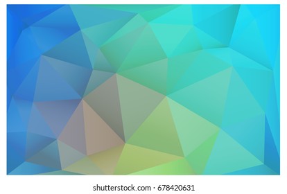 Light Blue, Yellow vector blurry triangle background design. Geometric background in Origami style with gradient. 