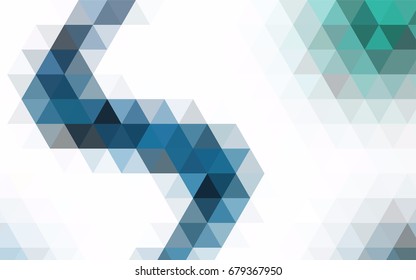 Light Blue, Yellow vector blurry triangle pattern. Brand-new colored illustration in blurry style with gradient. Brand-new style for your business design.