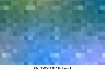 Light Blue, Yellow vector blurry rectangular background. Geometric background in square style with gradient. The pattern can be used for brand-new background.