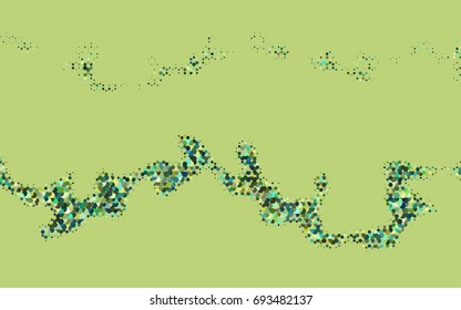 Light Blue, Yellow vector blurry hexagon background design. Geometric background in Origami style with gradient. 