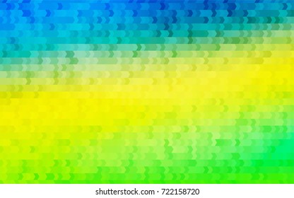 Light Blue, Yellow vector blurry rectangular background. Geometric background in square style with gradient. The pattern can be used for brand-new background.