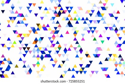 Light Blue, Yellow vector blurry triangle background. Colorful abstract illustration with gradient. A completely new design for your business.
