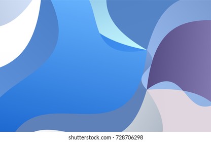 Light Blue, Yellow vector blurry arched background. Shining illustration, which consist of blurred lines. A completely new template for your business design.