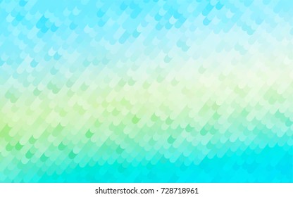 Light Blue, Yellow vector blurry arched pattern. A vague circumflex abstract illustration with gradient. The elegant pattern can be used as part of a brand book.