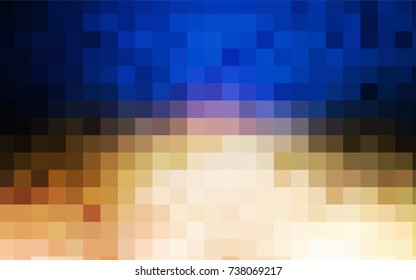 Light Blue, Yellow vector blurry rectangular background. Geometric background in square style with gradient. The pattern can be used for brand-new background.