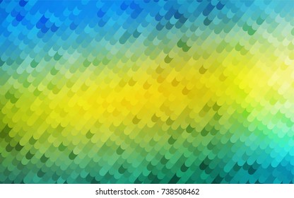 Light Blue, Yellow vector blurry arched template. Brand-new colored illustration in blurry style with gradient. A new texture for your design.