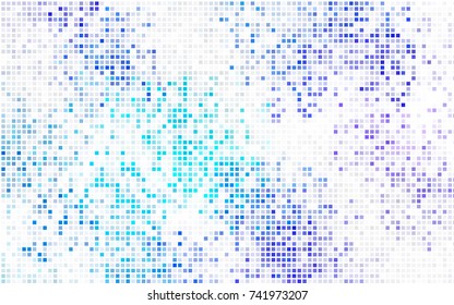 Light Blue, Yellow vector blurry rectangular background. Geometric background in square style with gradient. The pattern can be used for brand-new background.