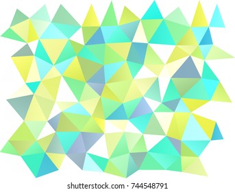 Light Blue, Yellow vector blurry triangle background. A sample with polygonal shapes. Brand-new style for your business design.
