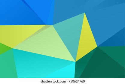 Light Blue, Yellow vector blurry triangle background. A vague abstract illustration with gradient. The completely new template can be used for your brand book.