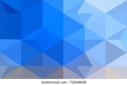 Light Blue, Yellow vector blurry triangle background design. Geometric background in Origami style with gradient. 
