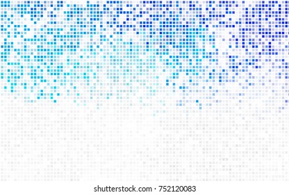 Light Blue, Yellow vector blurry rectangular background. Geometric background in square style with gradient. The pattern can be used for brand-new background.