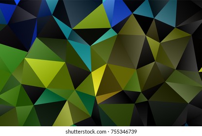 Light Blue, Yellow vector blurry triangle template. Colorful illustration in abstract style with gradient. A new texture for your design.