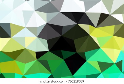 Light Blue, Yellow vector blurry triangle pattern. An elegant bright illustration with gradient. The polygonal design can be used for your web site.