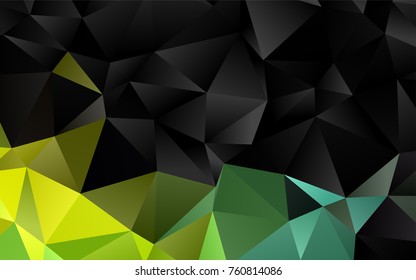 Light Blue, Yellow vector blurry triangle background. Modern geometrical abstract illustration with gradient. The polygonal design can be used for your web site.