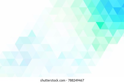 Light Blue, Yellow vector blurry triangle template. Shining illustration, which consist of triangles. The textured pattern can be used for background.