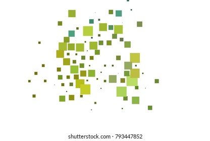 Light Blue, Yellow vector blurry rectangular background. Geometric background in square style with gradient. The pattern can be used for brand-new background.