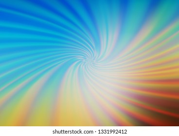 Light Blue, Yellow vector bokeh pattern. Colorful abstract illustration with gradient. A completely new design for your business.