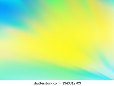 Light Blue, Yellow vector bokeh and colorful pattern. Modern geometrical abstract illustration with gradient. The elegant pattern for brand book.