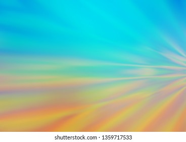 Light Blue, Yellow vector bokeh template. Modern geometrical abstract illustration with gradient. The template for backgrounds of cell phones.