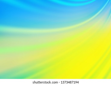 Light Blue, Yellow vector bokeh template. Colorful illustration in blurry style with gradient. The best blurred design for your business.