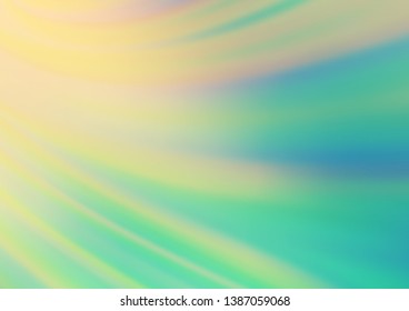 Light Blue, Yellow vector bokeh pattern. Colorful abstract illustration with gradient. The blurred design can be used for your web site.