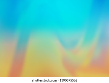 Light Blue, Yellow vector bokeh template. Glitter abstract illustration with an elegant design. The background for your creative designs.