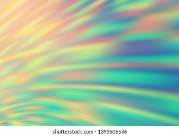 Light Blue, Yellow vector bokeh template. Colorful abstract illustration with gradient. A completely new template for your design.