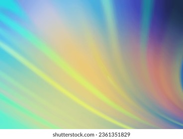 Azul claro, plantilla de bokeh vectorial amarillo. Ilustración abstracta colorida con gradiente. Un diseño completamente nuevo para su negocio.