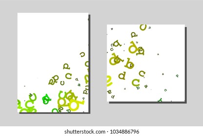 Light Blue, Yellow vector brochure for ui, ux design. Modern abstract design concept with colorful gradient. Pattern for ads, leaflets, labels of your business.