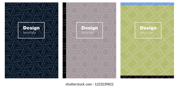 Light Blue, Yellow vector brochure for ui, ux design. Modern abstract design concept with colorful gradient. Pattern notebooks, journals.
