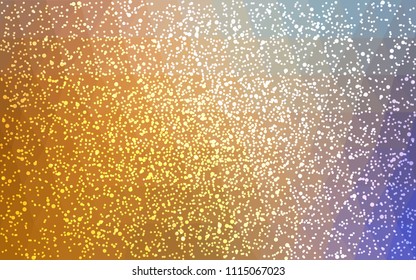 Light Blue, Yellow vector christmas postcard low polygon background. Illustration consisting of triangles. Abstract triangular polygonal origami or crystal design of New Year celebration.