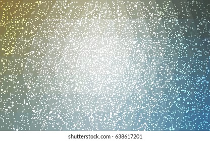 Light Blue, Yellow vector christmas postcard low polygon background. Illustration consisting of triangles. Abstract triangular polygonal origami or crystal design of New Year celebration.