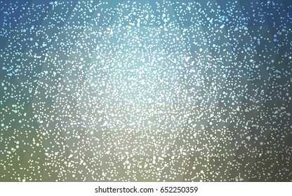 Light Blue, Yellow vector christmas postcard low polygon background. Illustration consisting of triangles. Abstract triangular polygonal origami or crystal design of New Year celebration.